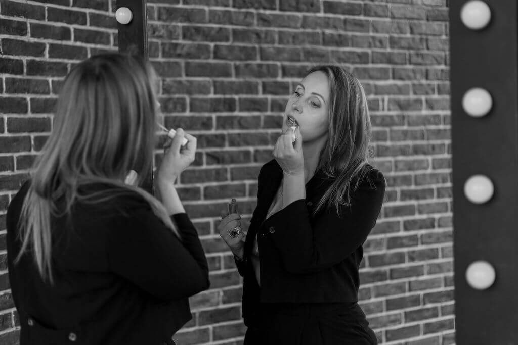 Danguole Litvinskaite Executive Coach in front of a mirror